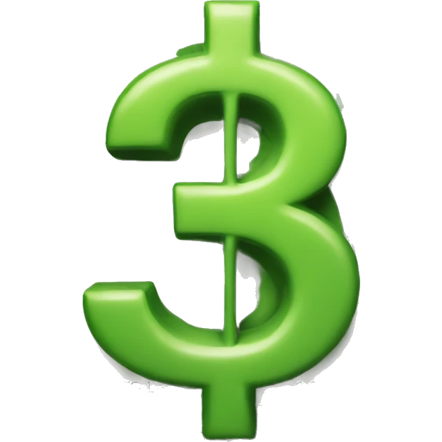 a dollar sign emoji