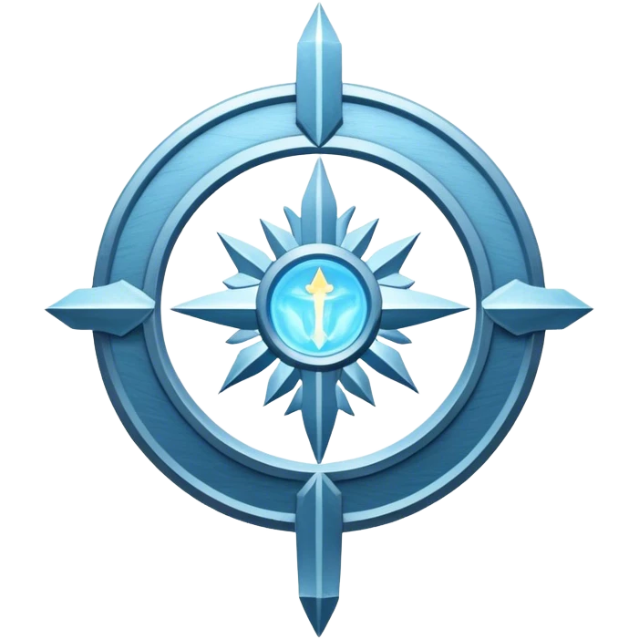 Apostle's emblem with a touch of light blue emoji
