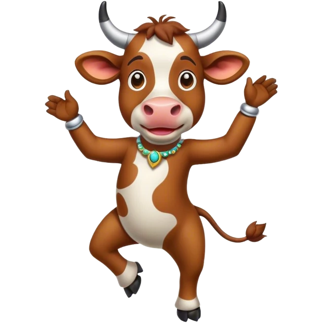 Dancing cow emoji