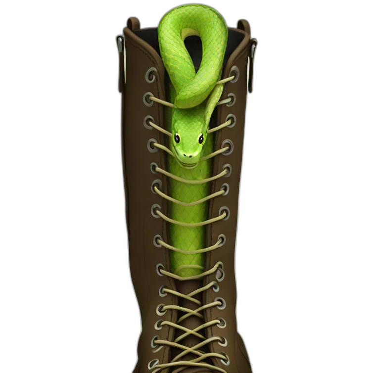 snake in my boot emoji