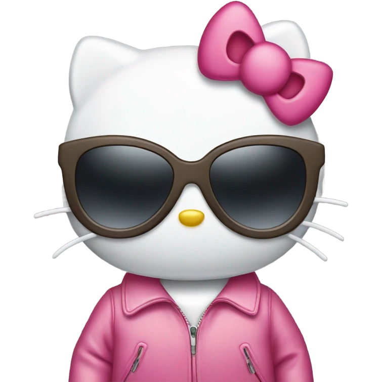 Hello kitty with sunglasses emoji