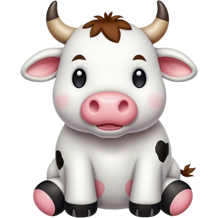 Stuffed animal cow  emoji