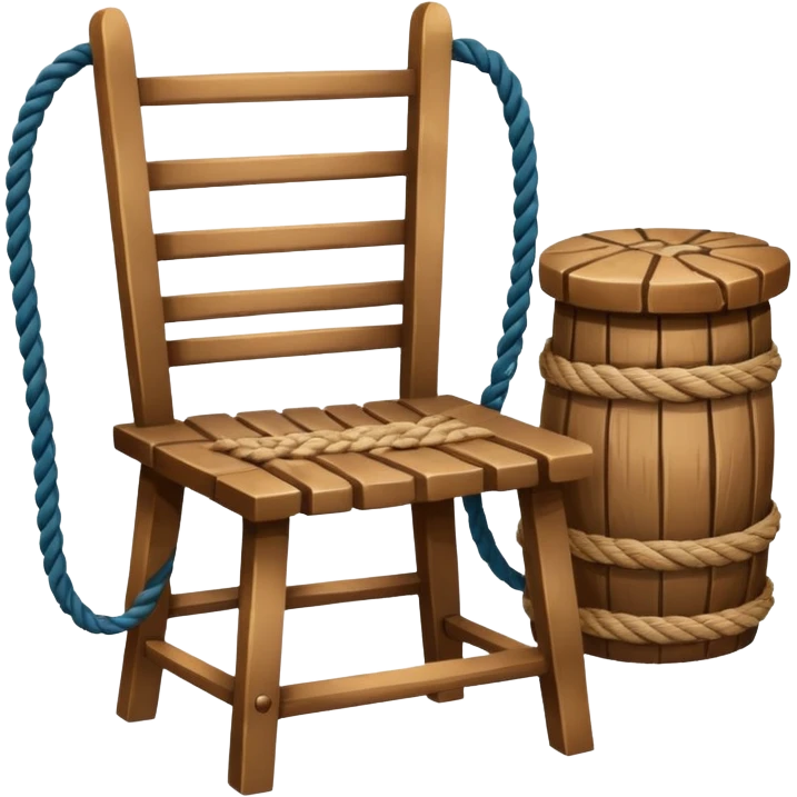 Rope and a chair emoji