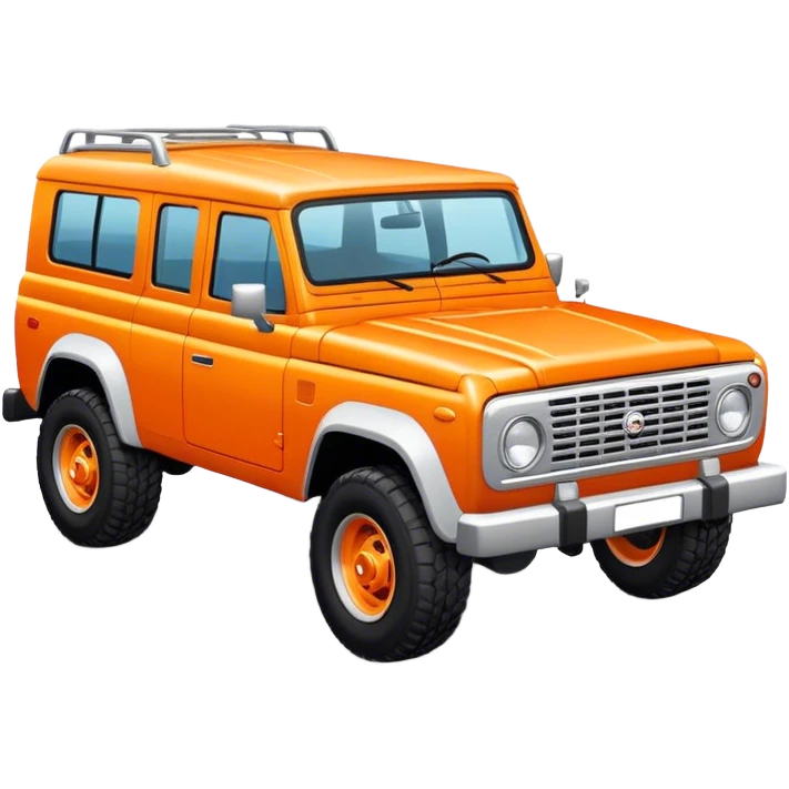 Orange 4x4 car emoji