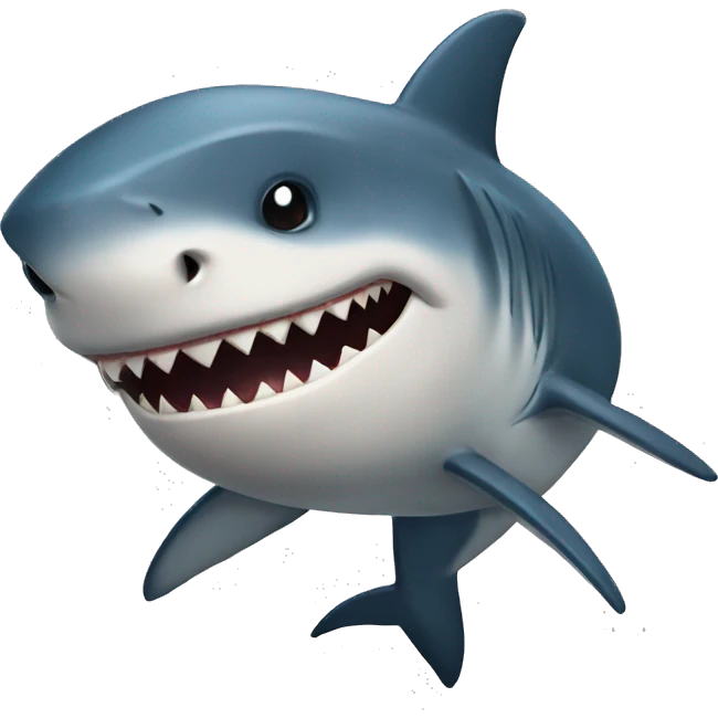 Genre a shark with a inter tattoo emoji