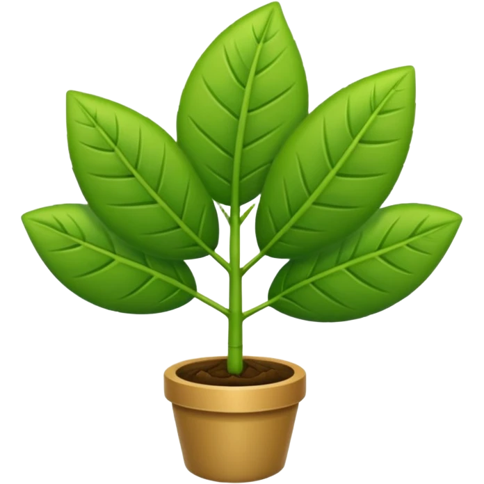 eine pflanze die von einer Lupe kontrolliert wird emoji