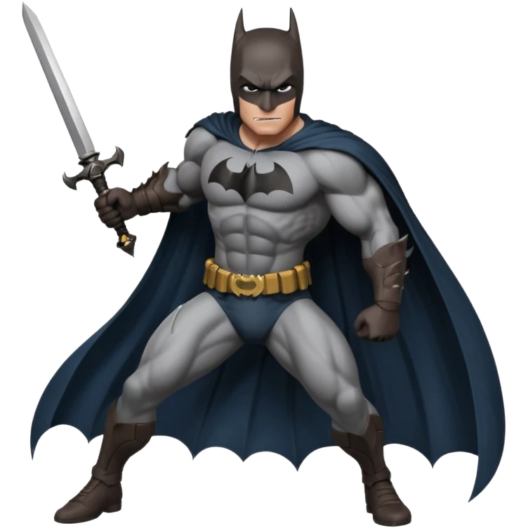 Batman with a sword emoji