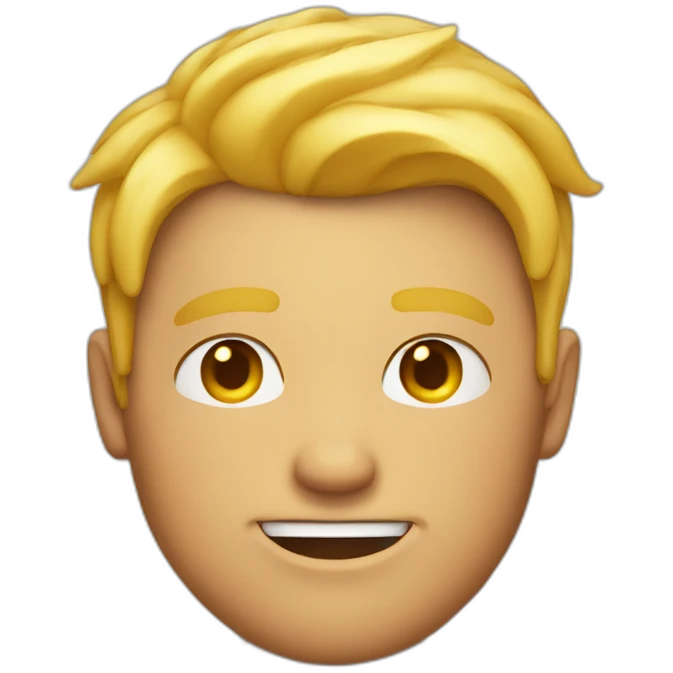 sunburn face blond man emoji