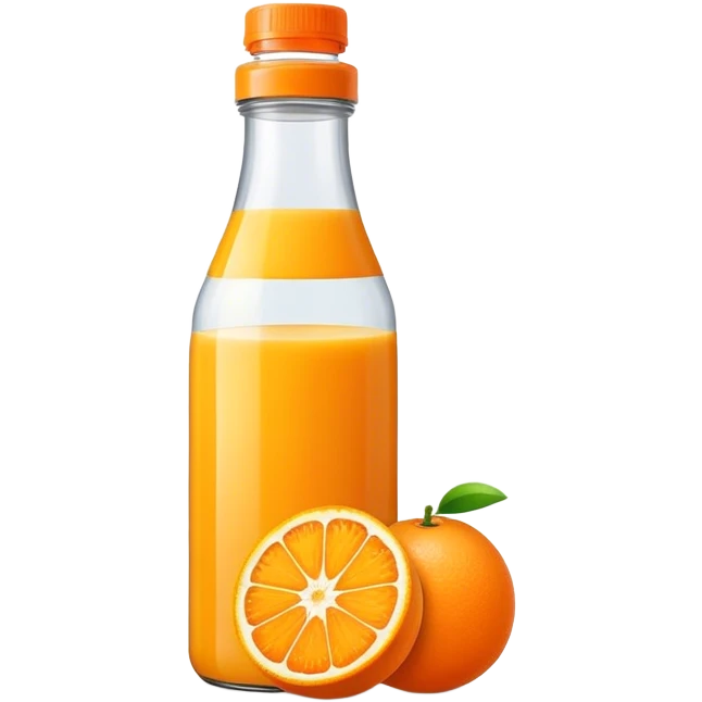 Orange juice bottle emoji
