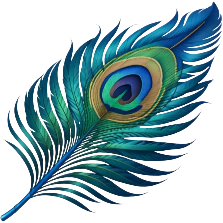 Peacock feather emoji