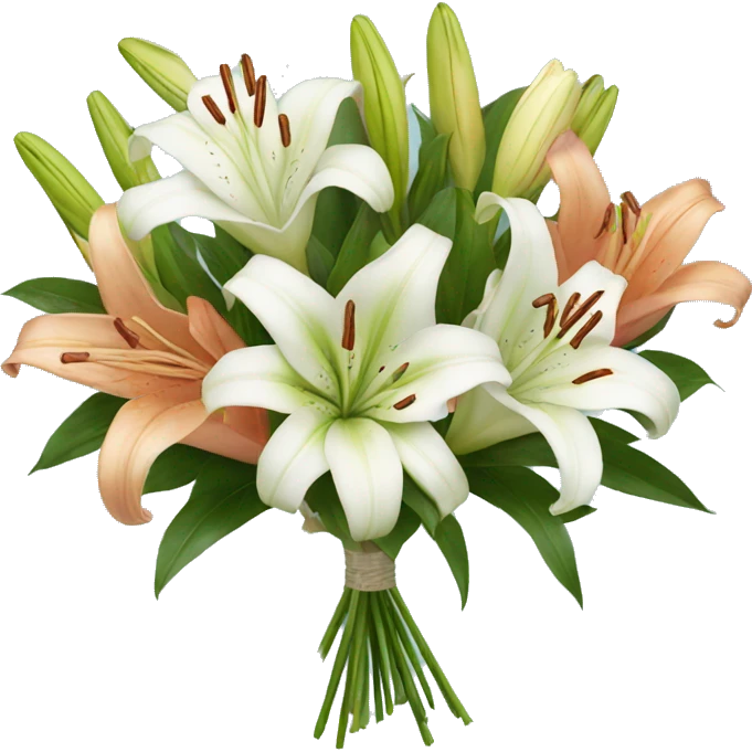 lilies bouquet  emoji