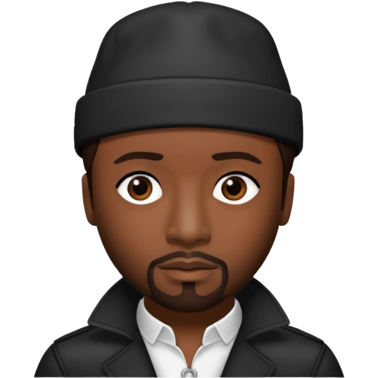 Teddy Riley with dark brown hair emoji
