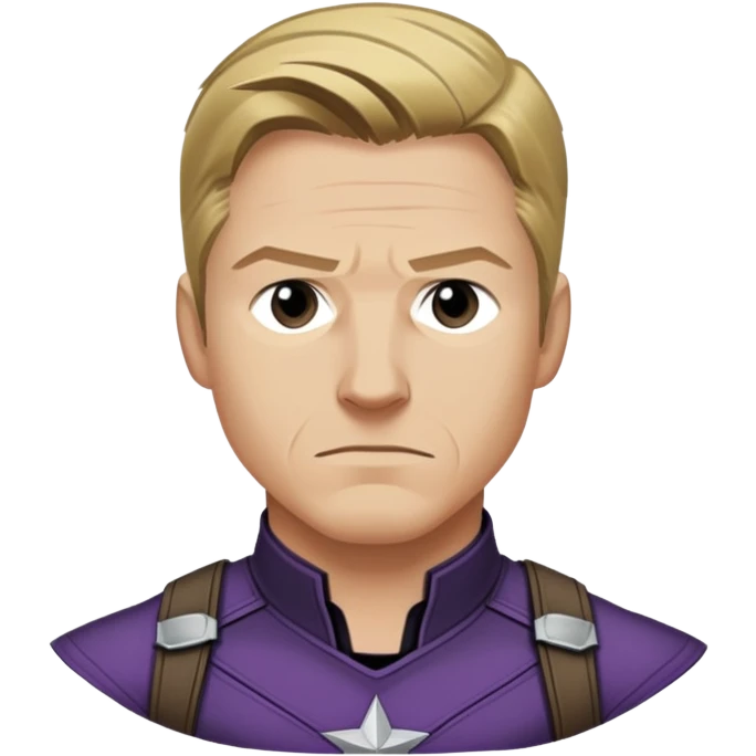 clint barton portrait marvel from captain america: civil war emoji