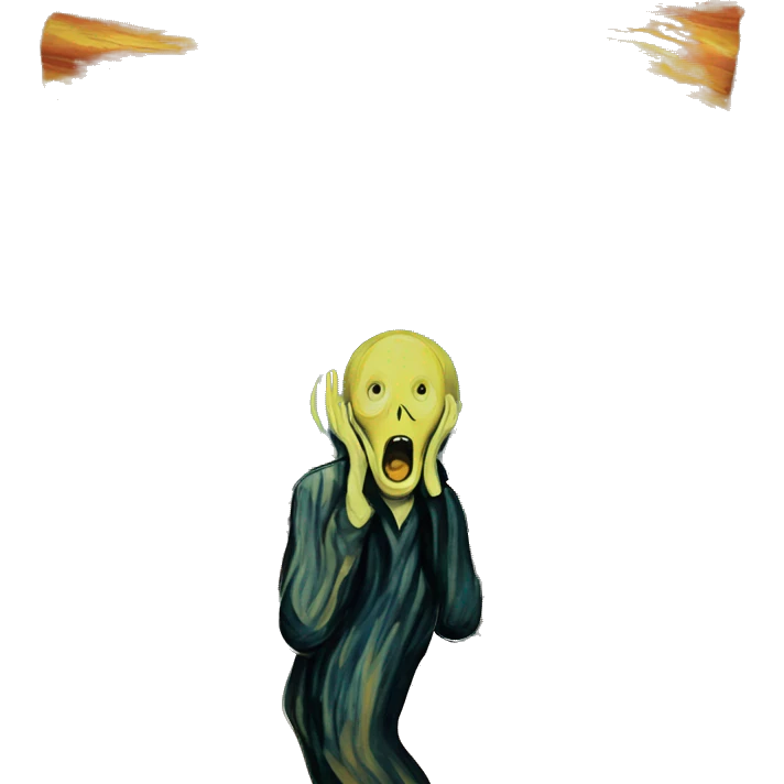 Van Gogh's the scream emoji