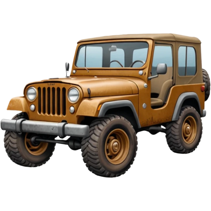 brown jeep emoji