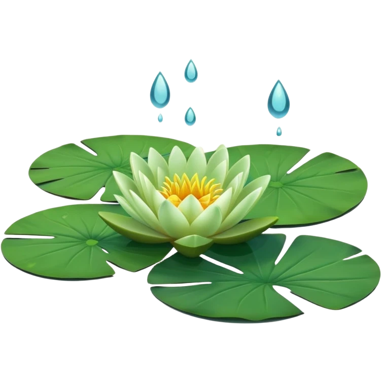 Water lily leaf emoji