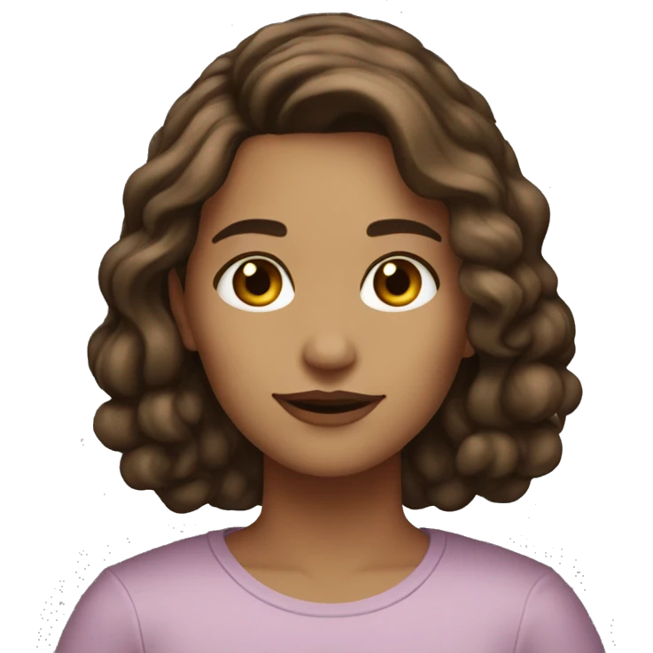 I am a 35 year old woman shoulder length brown hair brown eyes pronounced lips emoji