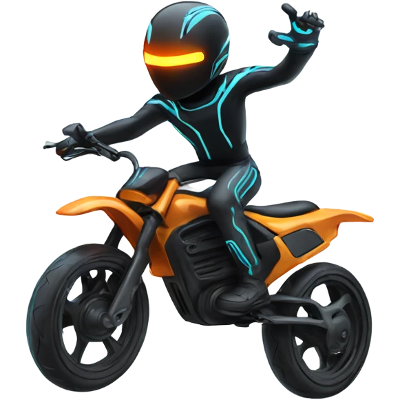 tron bike jumping emoji