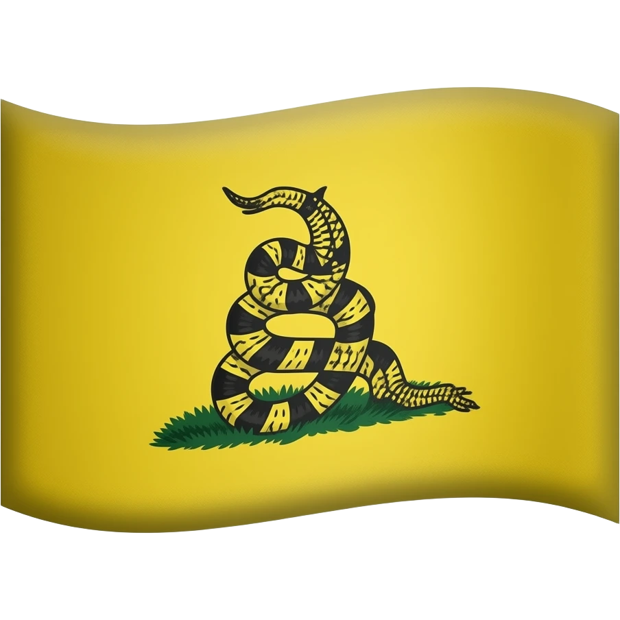 Make the Gadsden flag with no text emoji