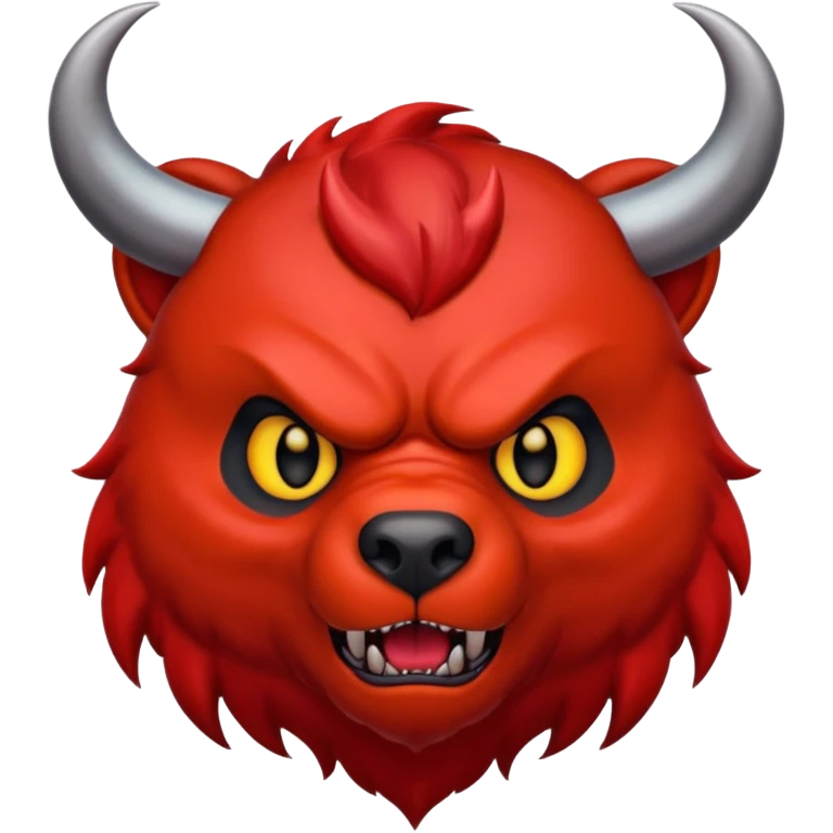 devil bear emoji
