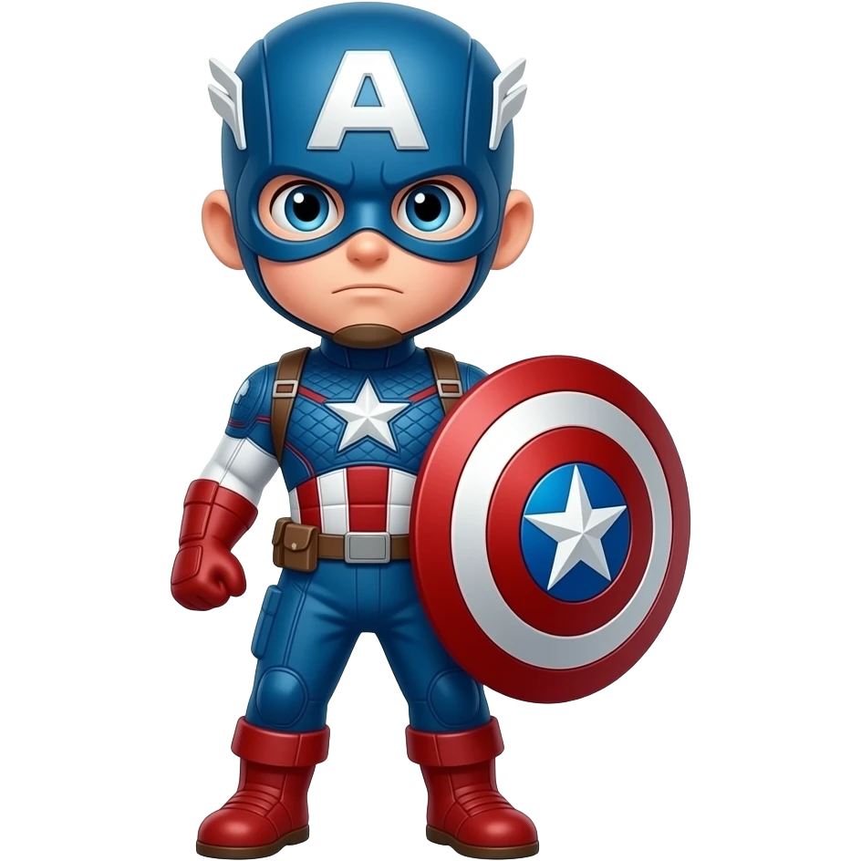 spuerhero kid captain america emoji