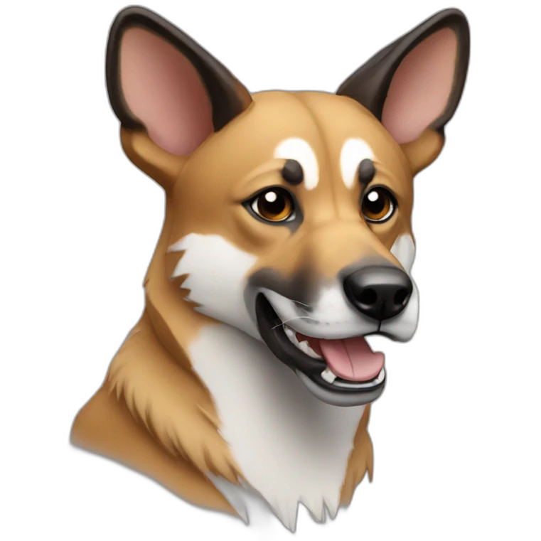Wild dog emoji