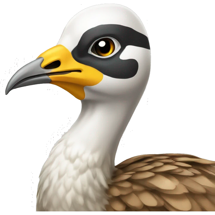 the bustard bird stylized in for android and automotive industry emoji