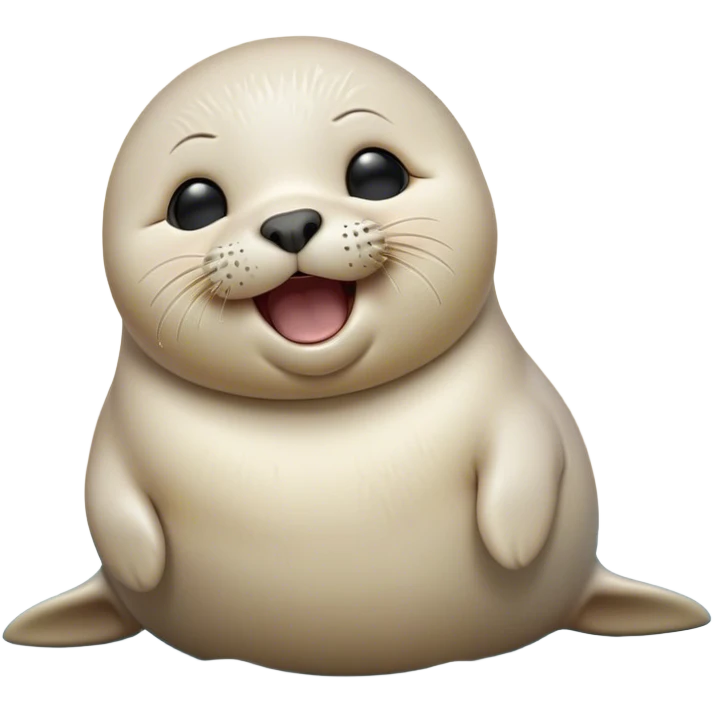 Cinematic Cute Yawning Baby Seal Portrait Emoji, Head tilted slightly with a dramatic, wide-open yawn, showcasing a chubby, tender body with half-closed, drowsy eyes and a relaxed, slightly open mouth, Simplified yet irresistibly adorable features, highly detailed, glowing with a soft, cozy arctic glow, high shine, relaxed yet expressive, stylized with a dash of playful polar charm, soft glowing outline, capturing the essence of a drowsy yet affectionate baby seal that appears ready to stretch and yawn its way out of the screen! emoji