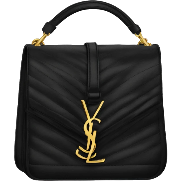 Yves Saint Laurent black shoulder bag emoji