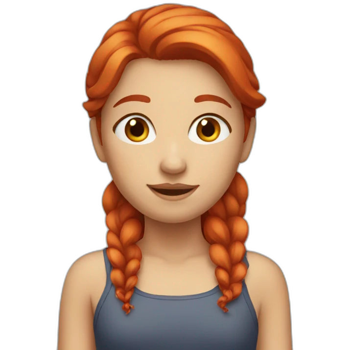Red haired girl emoji