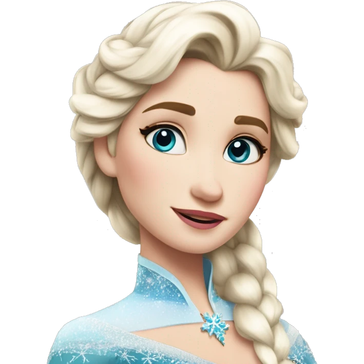Elsa eiskönigin Chrismas Look  emoji