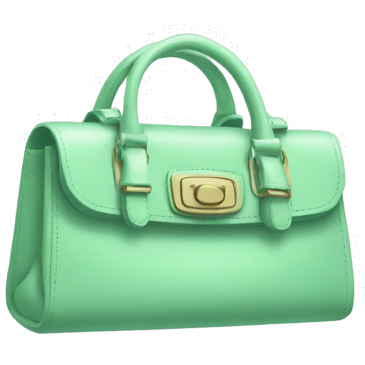 mint green purse emoji