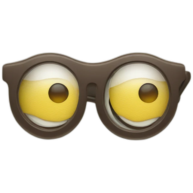 Remote and eye glasses emoji