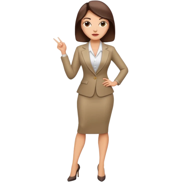 LAdy Boss, different pose, full body emoji