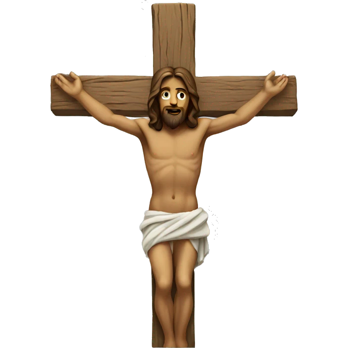 Jesus on cross emoji