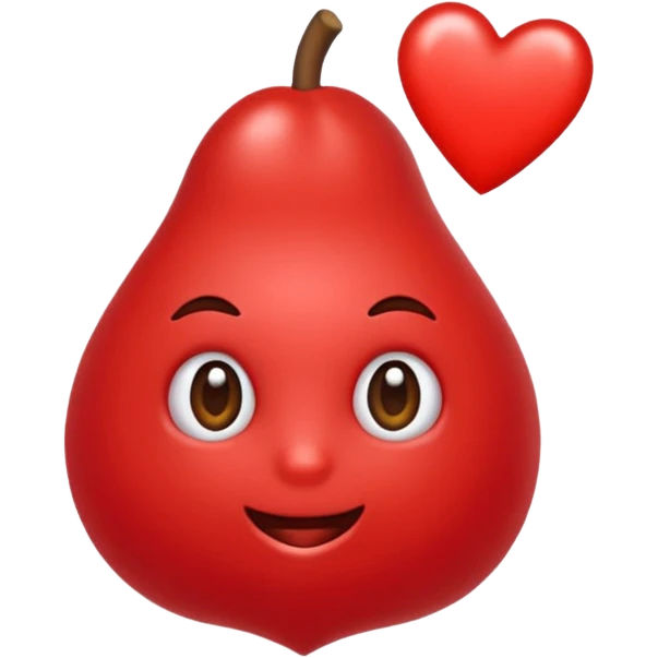 Um laço com coração emoji
