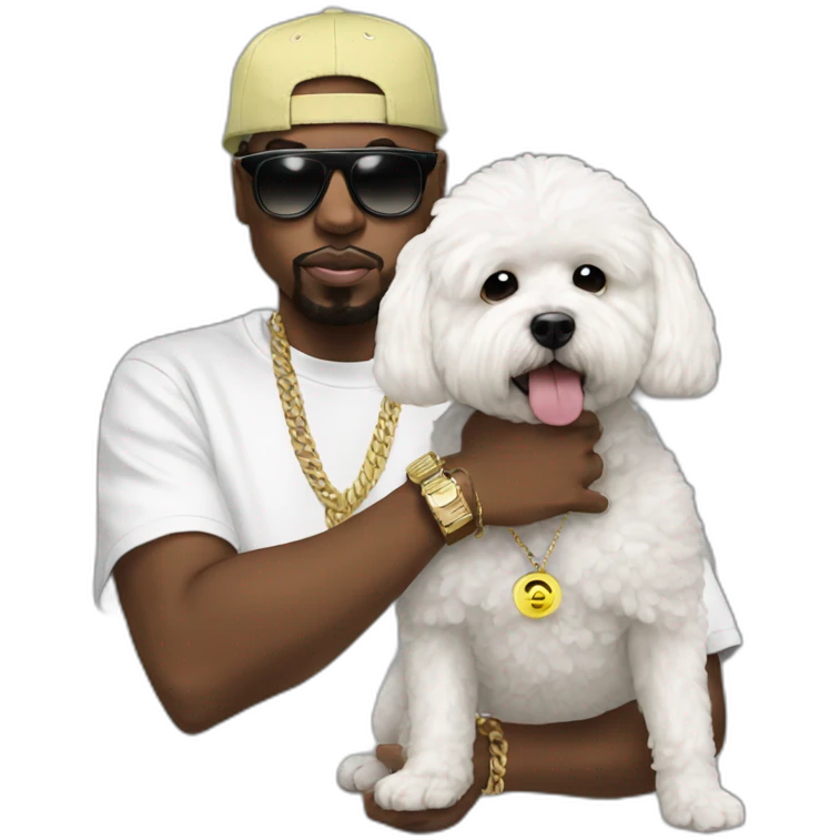 rappers whit bichon emoji