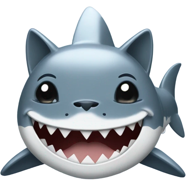 cat with a shark hat  emoji