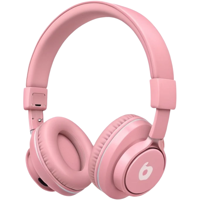 Casque bluetooth Apple rose pastel emoji