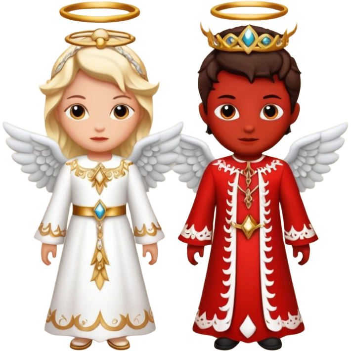 create a angel and devil in one emoji emoji