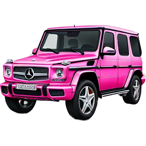 Pink Mercedes G-Klasse decorated with diamonds  emoji