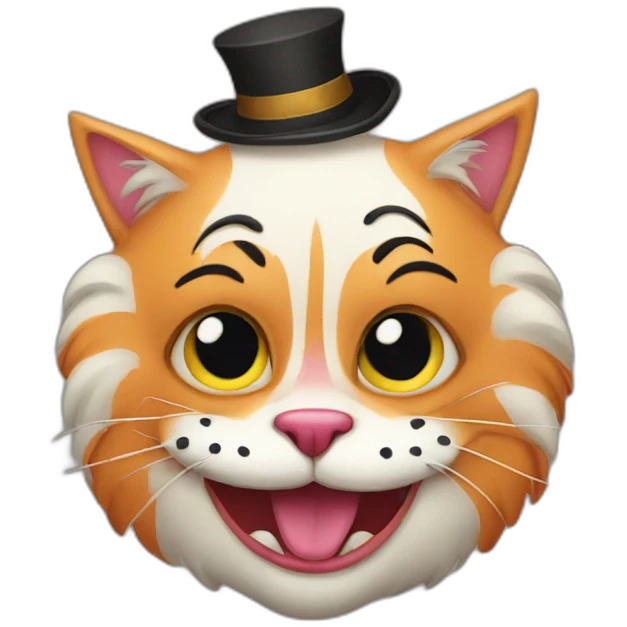 cat clown emoji