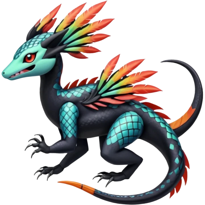 Meloetta-Salandit-Nargacuga-Pokémon-Fakémon-fusion-hybrid-creature emoji