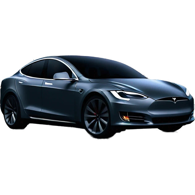 Tesla under moonlight emoji