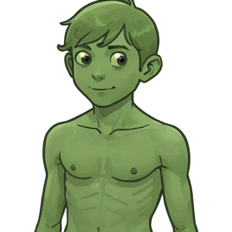 Naked boy full body emoji