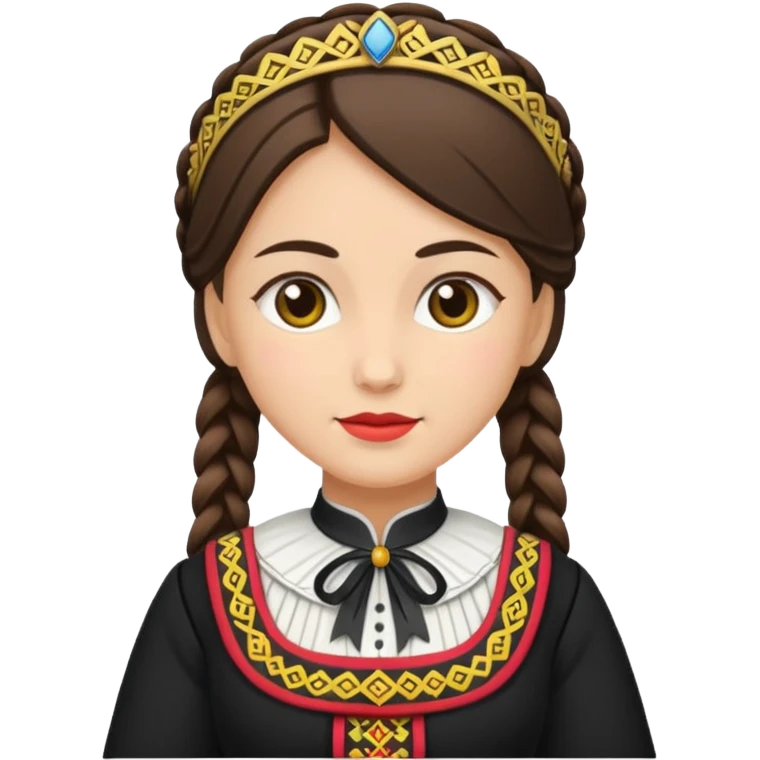 woman wearing bunad emoji