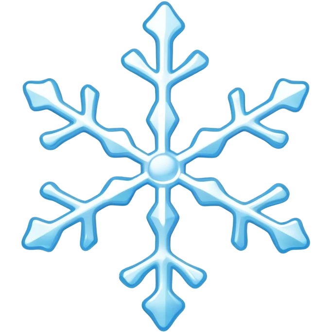 Melting snowflake emoji