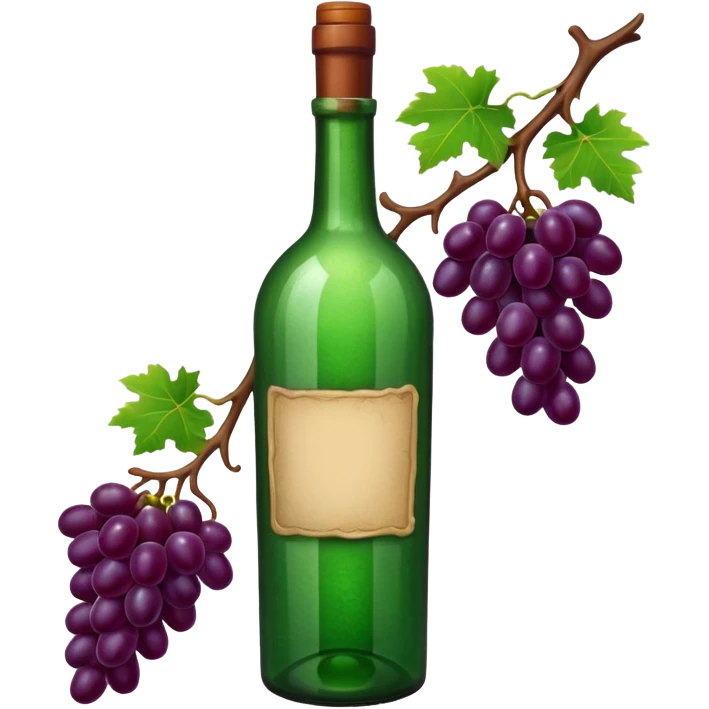 Grape vine bottle emoji
