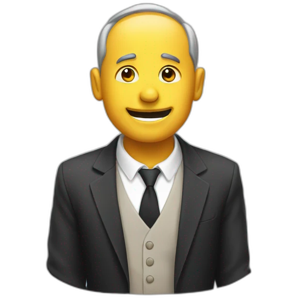 Happy bankrupt emoji