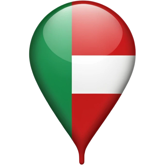 location pin with Italian flag emoji